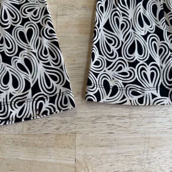 Diane Von Furstenberg Y2K Silk Heart Top Bell Sleeve Ruched Hippie Cute 70s Sz.8 - Picture 13 of 14